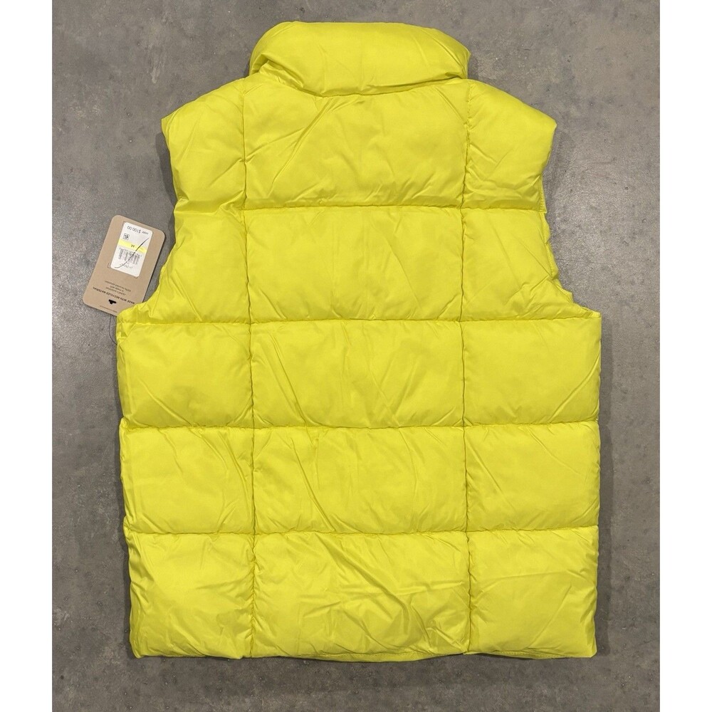 NWT Levi's Women's Sporty Box Quilted Puffer Vest Medium Yellow - Picture 2 of 7